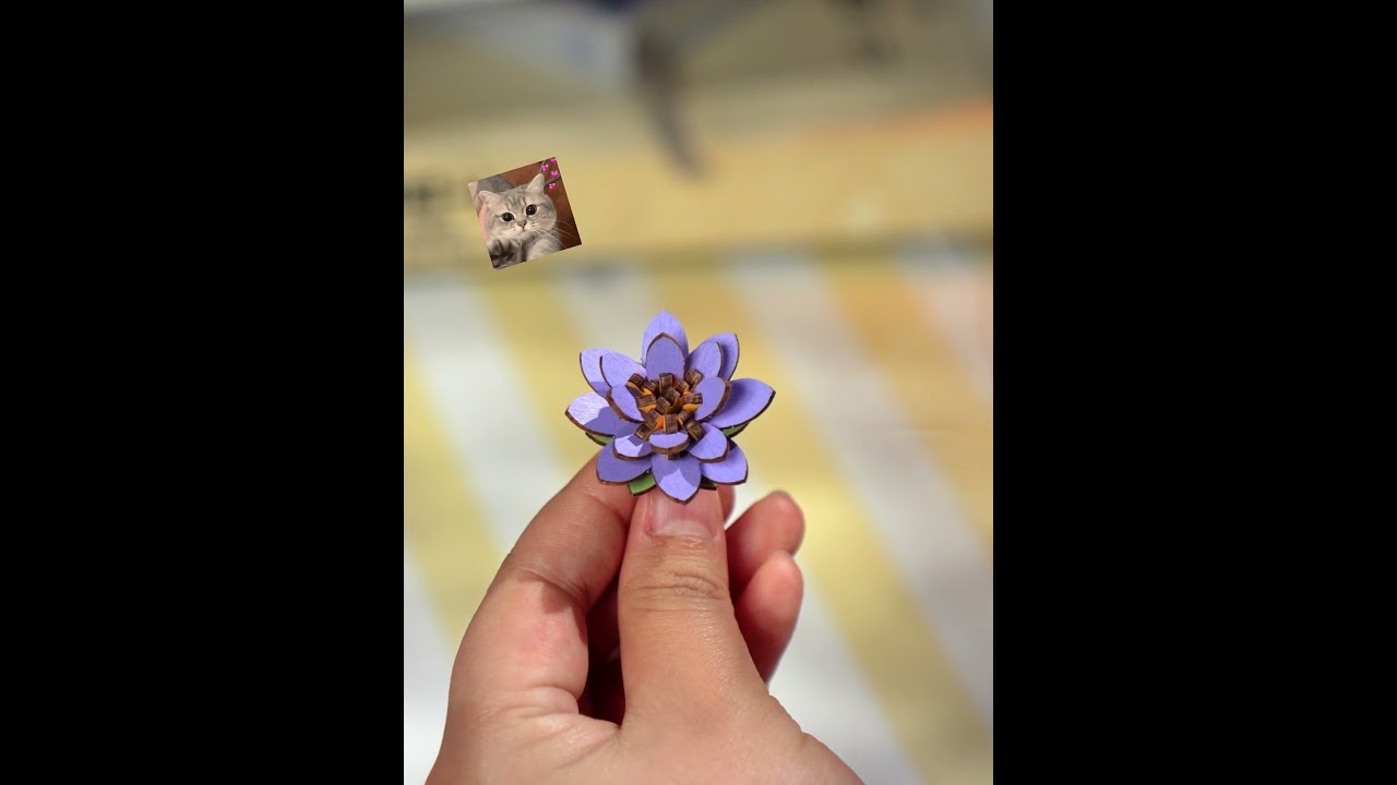 RoboTime 3D dřevěná skládačka Třpytivé lekníny