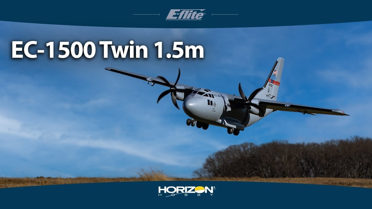 RC letadlo E-flite EC-1500 Twin 1.5m PNP