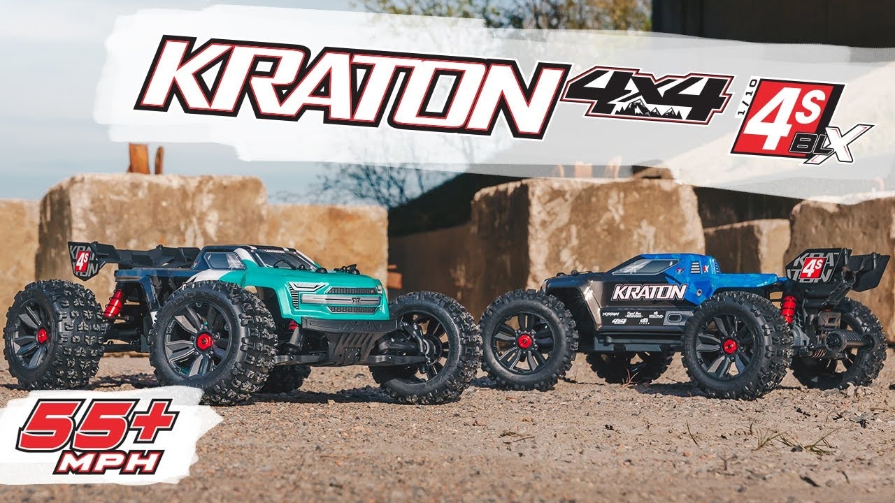 RC auto Arrma Kraton 4S V2 BLX 1:10 4WD RTR, červená