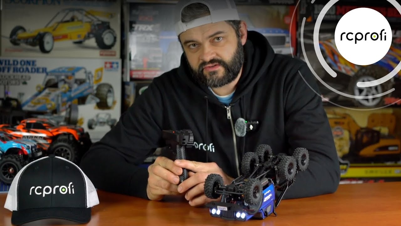 RC auto Hobbytech CRX18 Truck Trial 1/18, 6WD, krátká verze, modrá