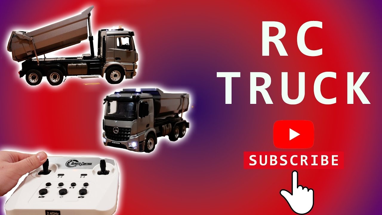 RC celokovový sklápěč S-idee Mercedes-Benz Arocs, šedá