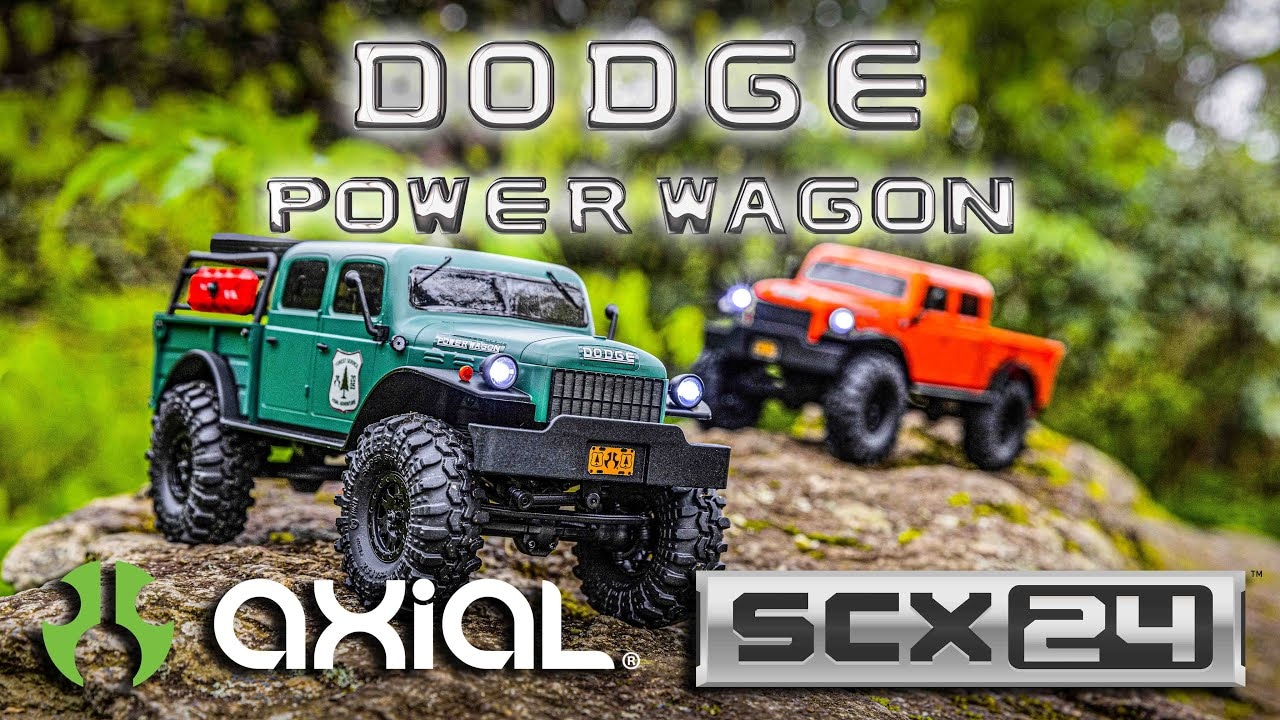 RC auto Axial SCX24 Dodge Power Wagon 1940 1:24 4WD, oranžová