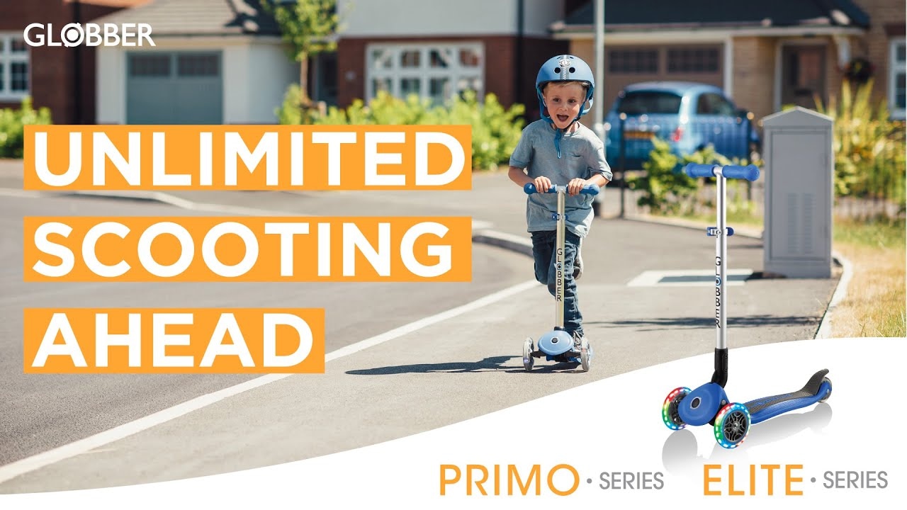 Globber - Koloběžka Primo Fantasy skládací Lights modrozelená