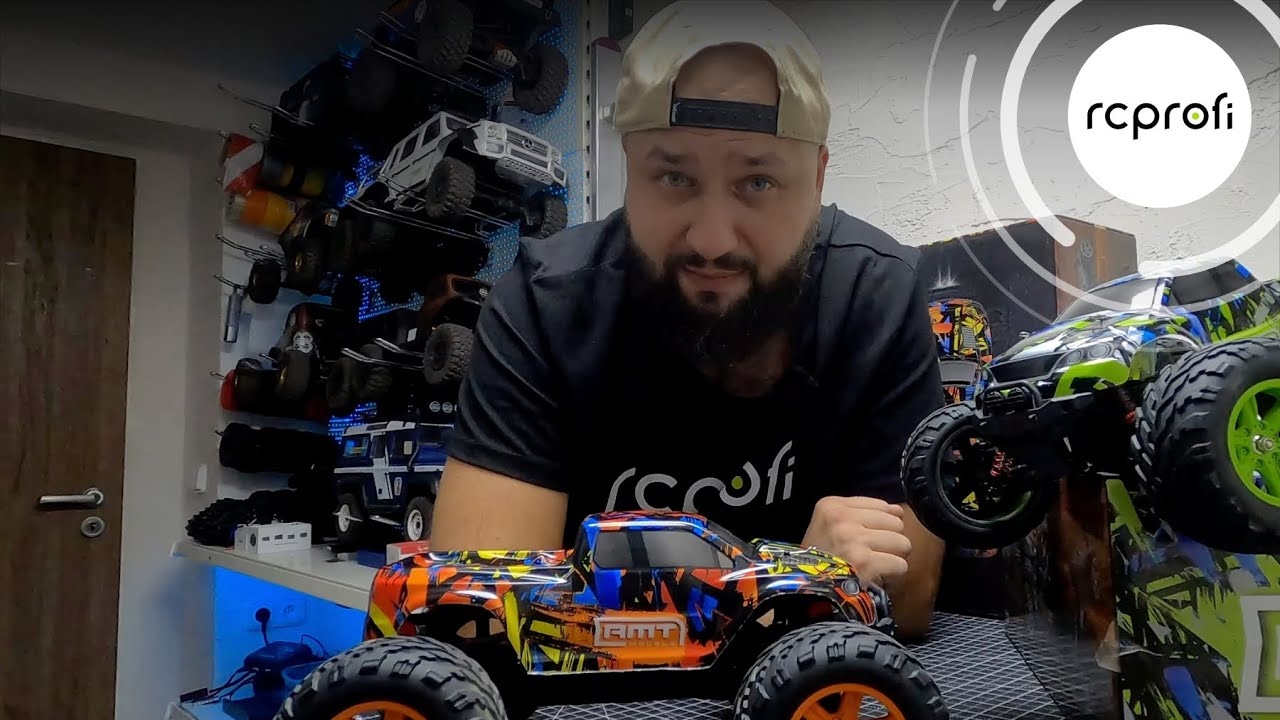 RC auto RMT Dominator Monster, zelená + náhradní baterie