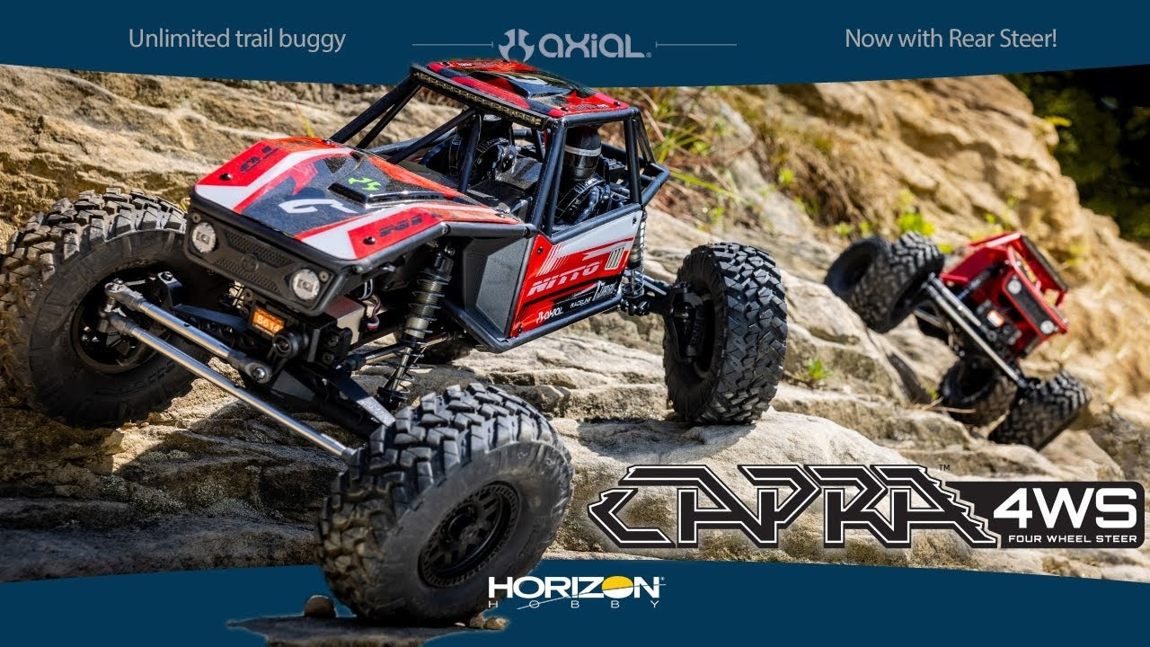 RC auto Axial Capra 1.9 4WD 1:10 RTR, červená