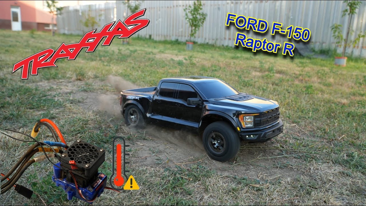 RC auto Traxxas Ford F-150 Raptor R 1:10 RTR, černá