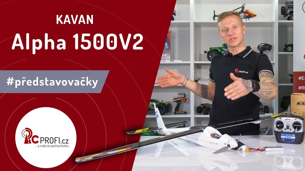 RC letadlo Alpha 1500V2 ARF, modrá