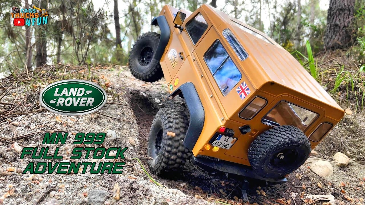 RC auto Land Rover Defender 90 1:10, oranžová
