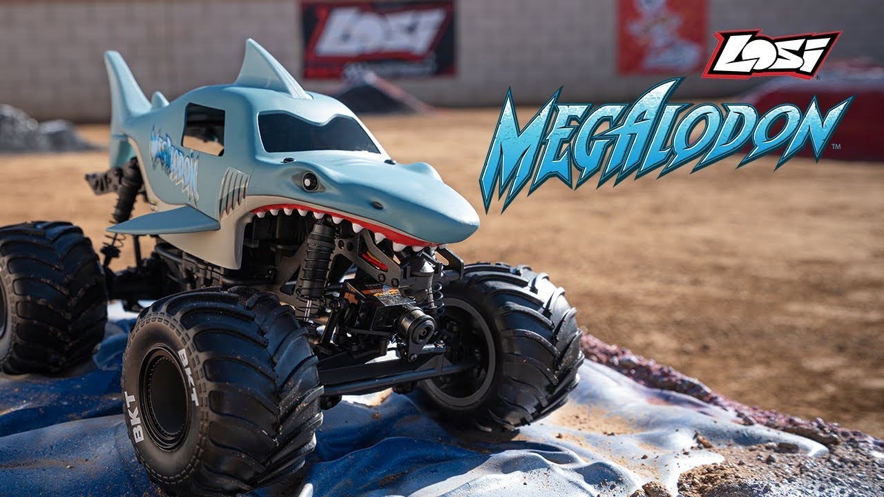 RC auto Losi Mini LMT 1:18 4WD RTR Megalodon