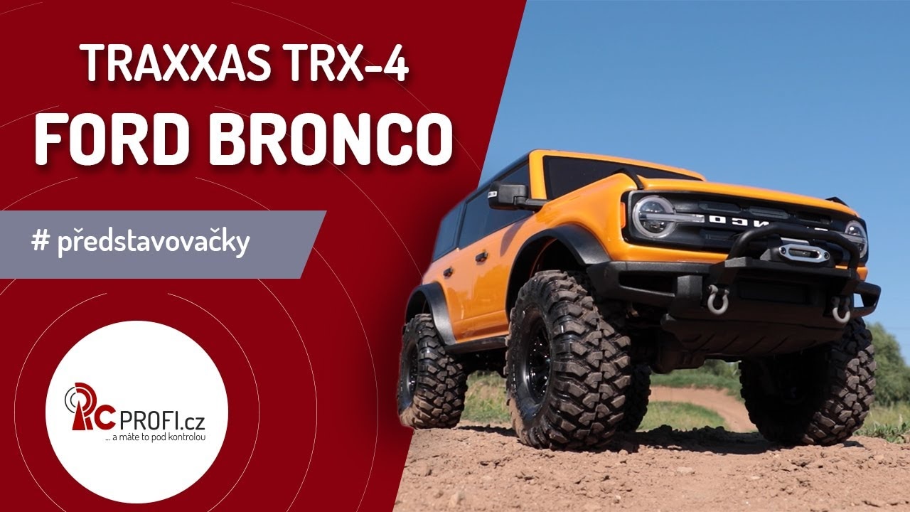 RC auto Traxxas TRX-4 Ford Bronco 2021 TQi 1:10 RTR, černá
