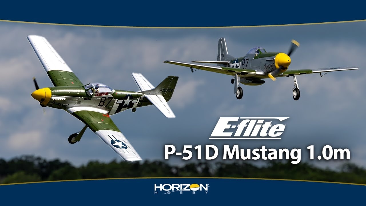 RC letadlo E-flite P-51D Mustang 1.0m PNP
