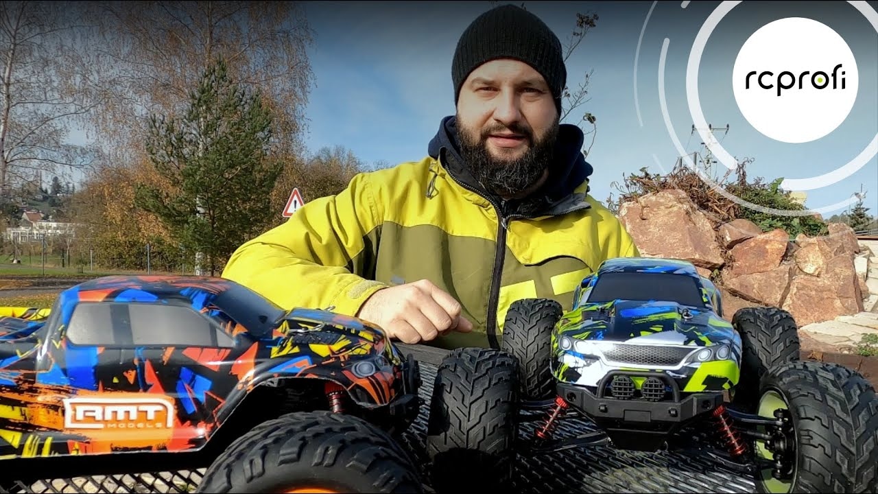 RC auto RMT Dominator Monster, zelená + náhradní baterie