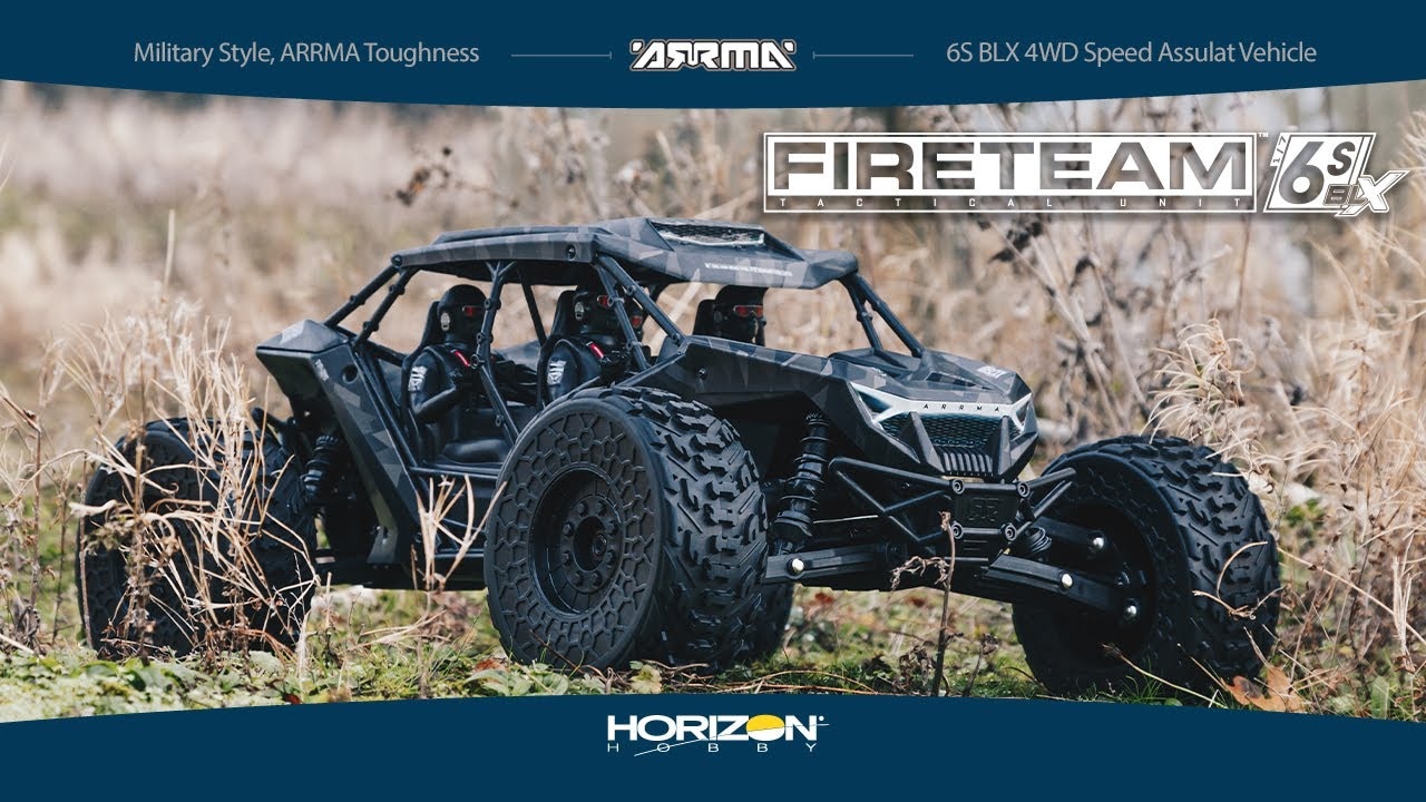 RC auto Arrma Firearm 6S BLX 1:7 4WD RTR, bílá