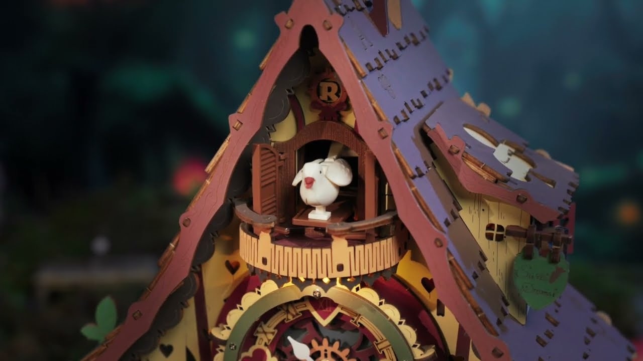 RoboTime 3D mechanická skládačka Kukačkové hodiny