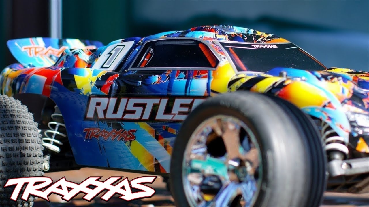 RC auto Traxxas Rustler 1:10 HD RTR, oranžová