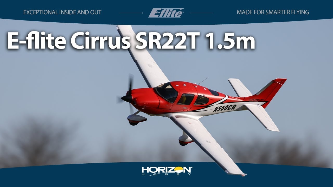 RC letadlo E-flite Cirrus SR-22T 1.5m SAFE Select BNF Basic