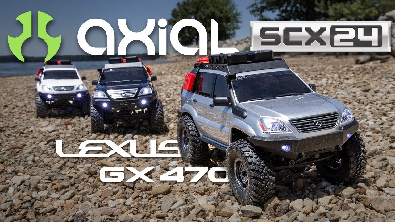 RC auto Axial SCX24 Lexus GX 470 1:24 4WD RTR, stříbrná