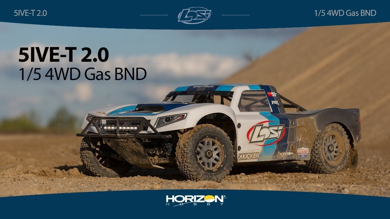 RC auto Losi 5ive-T 2.0 V2 1:5 4WD SCT BND, modrá