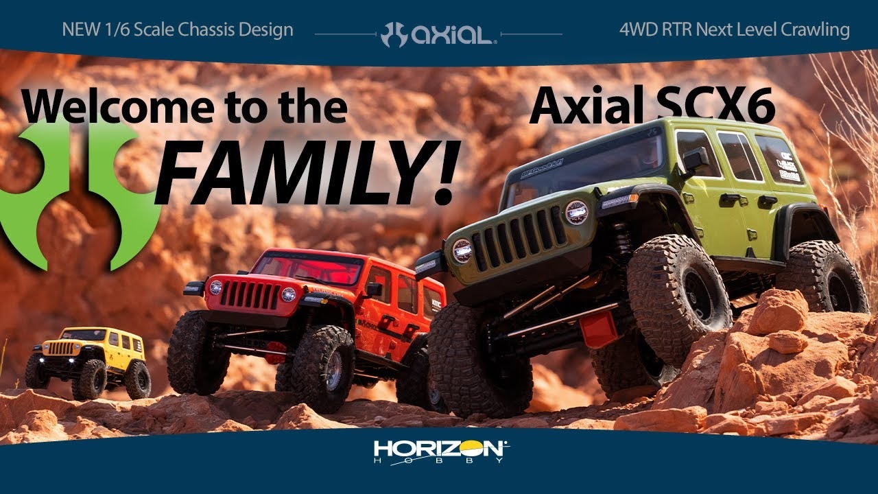 RC auto Axial SCX6 Trail Honcho 1:6 4WD RTR, červená