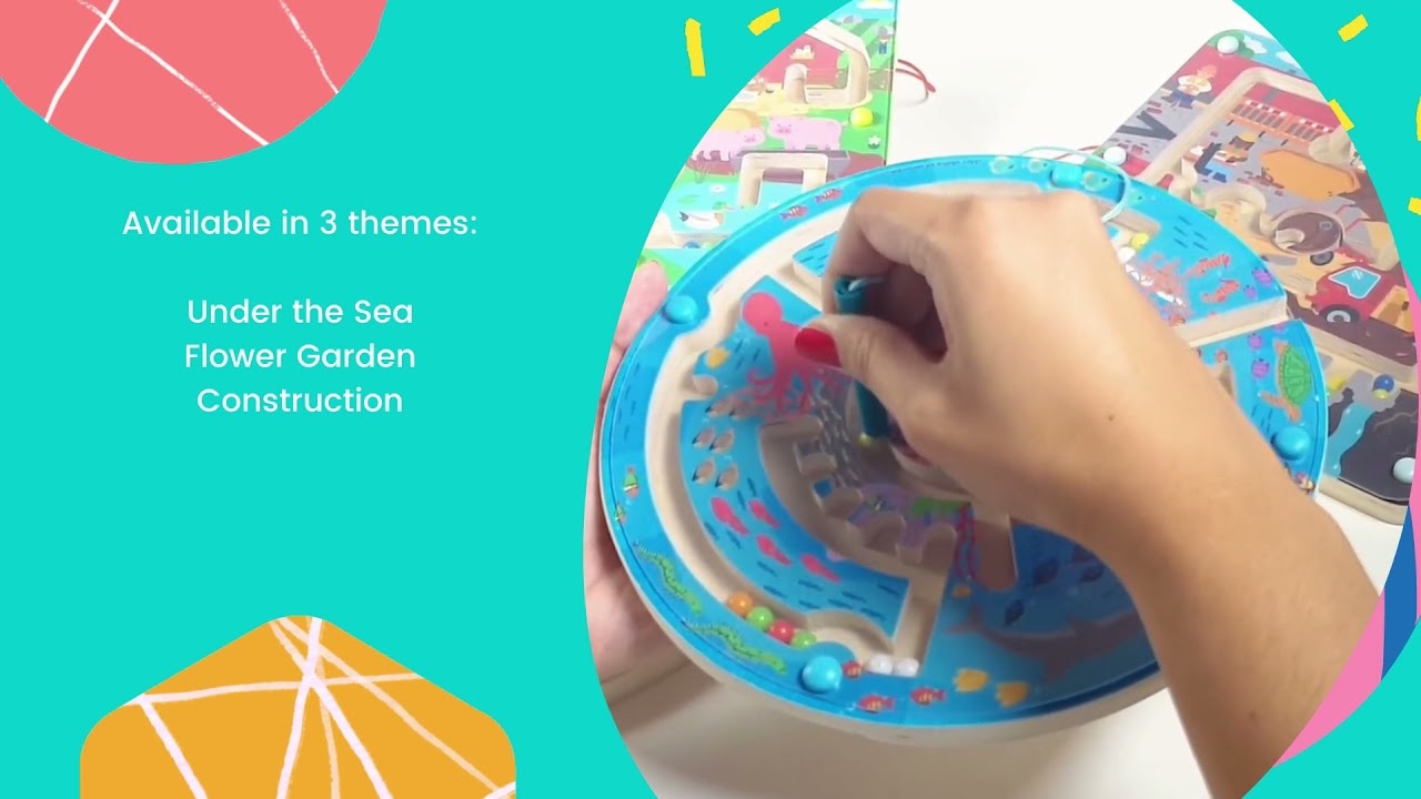 Bigjigs Toys Magnetické bludiště Zahrádka