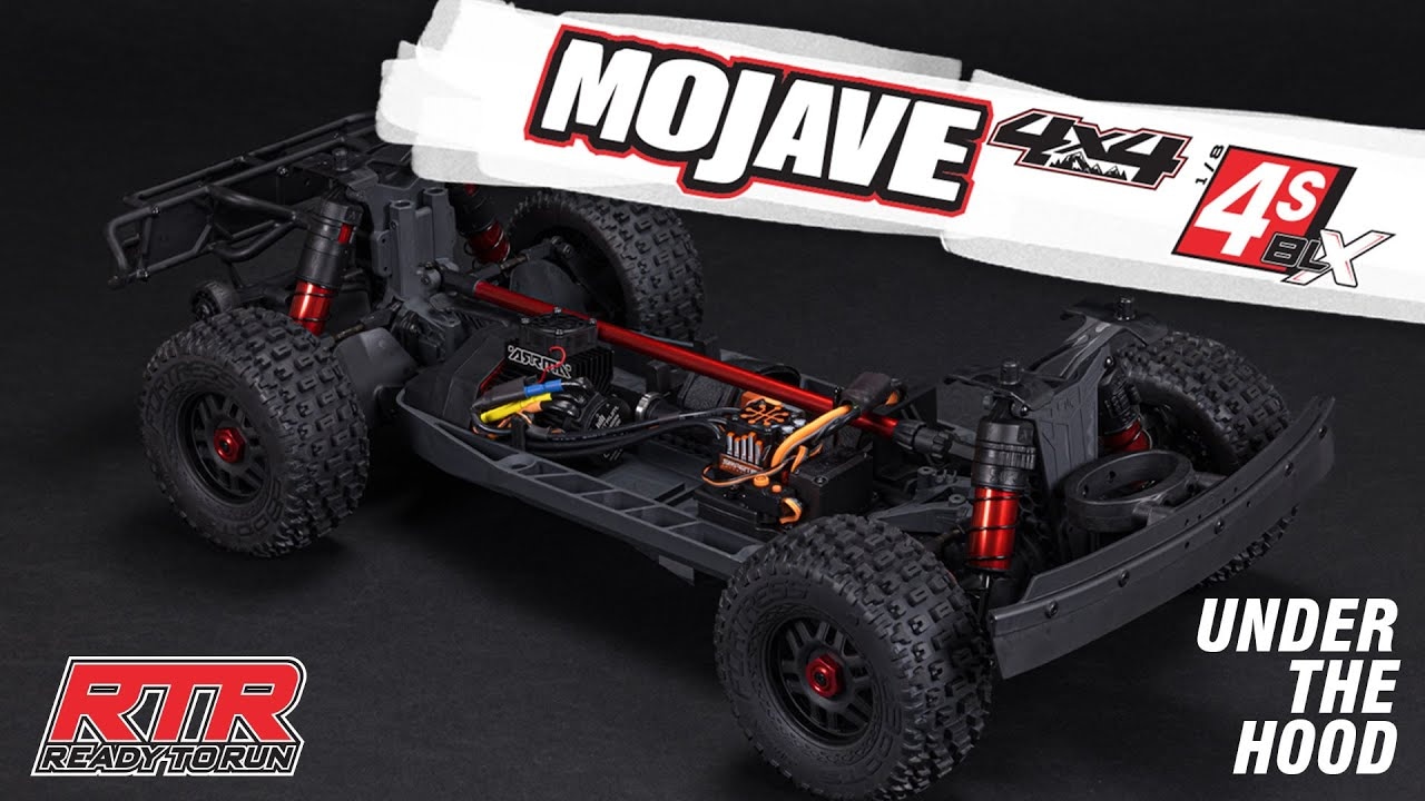 RC auto Arrma Mojave 4S BLX 1:8 RTR, bílá