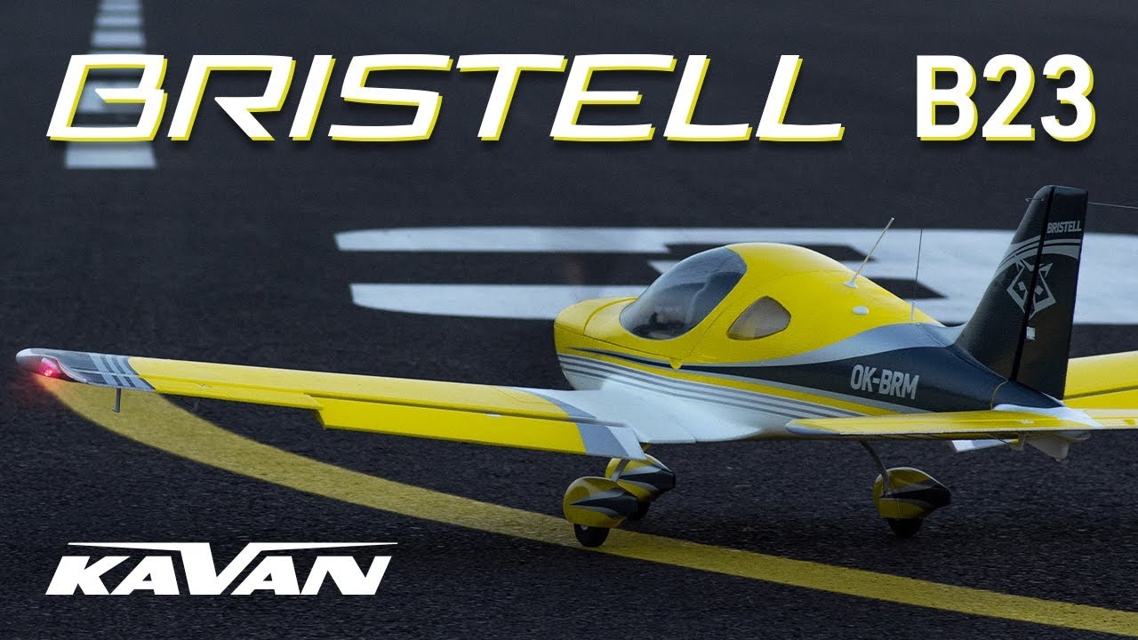 RC letadlo KAVAN Bristell B23 1600mm ARF, žlutá