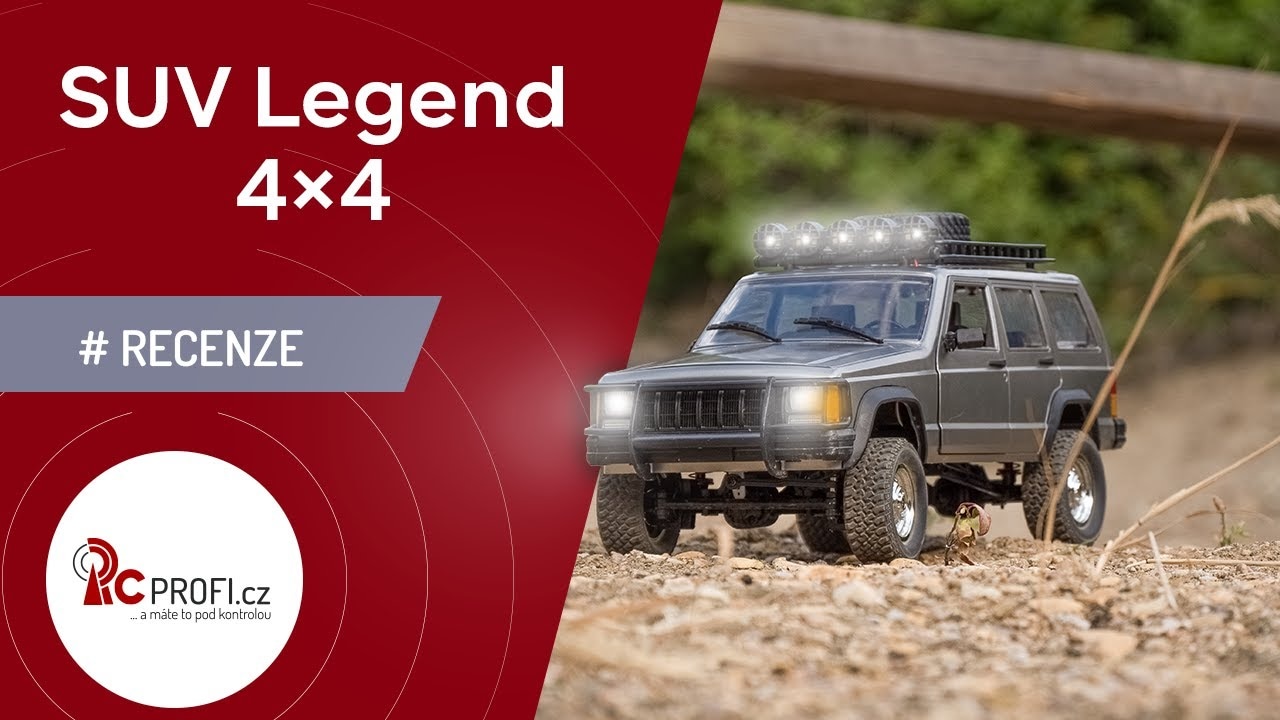 RC auto SUV Legend 4x4 1:12 4WD, stříbrná + náhradní baterie