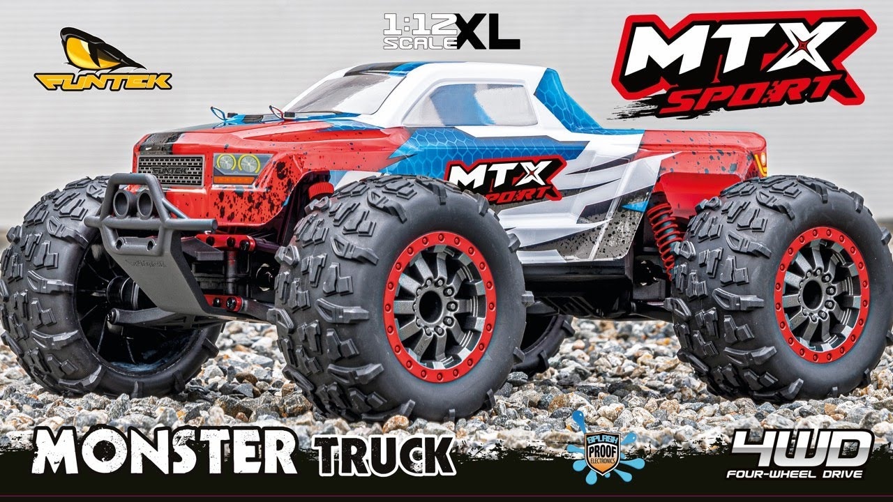 RC auto MTX elektro Offroad Truggy, růžovo/fialovo/modrá