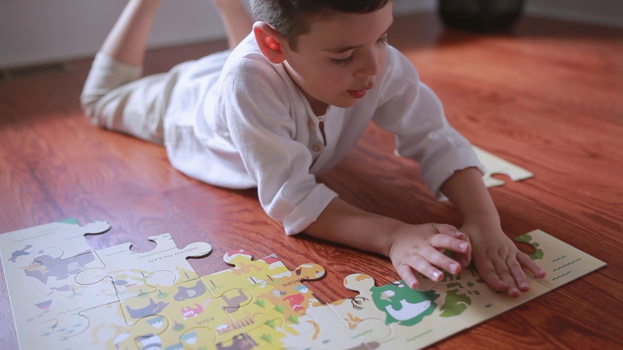 Petit Collage Podlahové puzzle náš svět