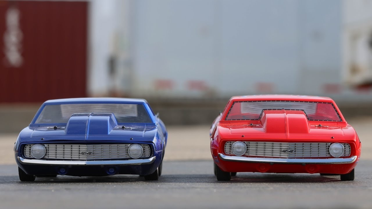 RC auto Losi 22S Dragster 1:10 1969 Camaro RTR, modrá