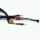 2S černý nabíjecí kabel G4/G5 v černé ochranné punčoše - dlouhý 60cm - (4mm, 3-pin XH)