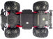 RC auto NINCORACERS Overlander 1:14 2.4GHz RTR, červená