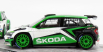 Abrex Škoda Set 2x Fabia R5 Evo N 0 Showcar 2017 a 2020 1:43, zelená-bílá