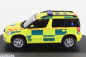 Abrex Škoda Yeti Suv Facelift (restyling) Ambulance 2013 1:43 Žlutá Zelená