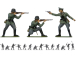 Airfix figurky - WIWII German Infantry (1:32) (Vintage)