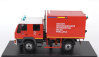 Alerte MAN Le 14.220 Truck Double Cabine Bemaex Grimp Sdis 77 Sapeurs Pompiers Groupe Reconnaissance Intervention Milieu Perilleux 2004 1:43 Červená Bílá Žlutá