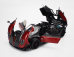 Almost-real Pagani Zonda 5 Cinque Roadster 2009 1:18 Červený Černý Uhlík