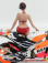 American diorama Figures Elizabeth - Hot Bike Model - Motorcycle Not Included 1:12 Pink Red