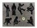 American diorama Figurky mechaniků F1 Pit-stop Set 2 2022 1:18, černá