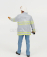 American diorama Figures Firefighters - Fire Captain 1:24 Šedomodrá