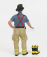 American diorama Figures Firefighters - Getting Ready 1:18 Modrá Bílá
