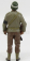 American diorama Figures Soldato Poliziotto Militare Con Fucile - Miltary Police Soldier Iii With Rifle Gun 1:18 Zelená Hnědá