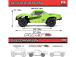 RC auto Arrma Fury Mega 550 1:10 RTR Basic, zelená