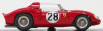 Art-model Ferrari Dino 246sp Spider 2.4l V6 Team Spa Ferrari Sefac N 28 1:43, červená