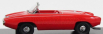Autocult Lightbum Zeta Sports Roadster Spider 1963 1:43 Red