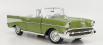 Autoworld Chevrolet Bel Air Cabriolet Open 1957 1:18 Green Met