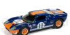 Autoworld Ford usa Gt40 N 11 Racing 1966 1:64 Modrá Oranžová