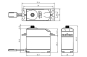 B-08 MG ANALOG servo (8kg-0,15s/60°)