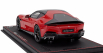 Bbr-models Ferrari 12cilindri V12 830cv Panoramic Roof 2024 - Glossy Black Rims - Con Vetrina - With Showcase 1:18 Rosso Corsa - Červená