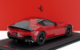 Bbr-models Ferrari 12cilindri V12 830cv Panoramic Roof 2024 - Matt Black Rims - Con Vetrina - With Showcase 1:18 Rosso Corsa - Červená